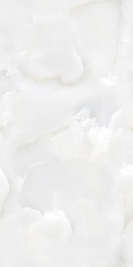 Плитка керамогранит большого формата керамогранит  Gravita Praga Onyx White Glossy 80*160 Полированная для прихожей, ванной, кухни и гостиной