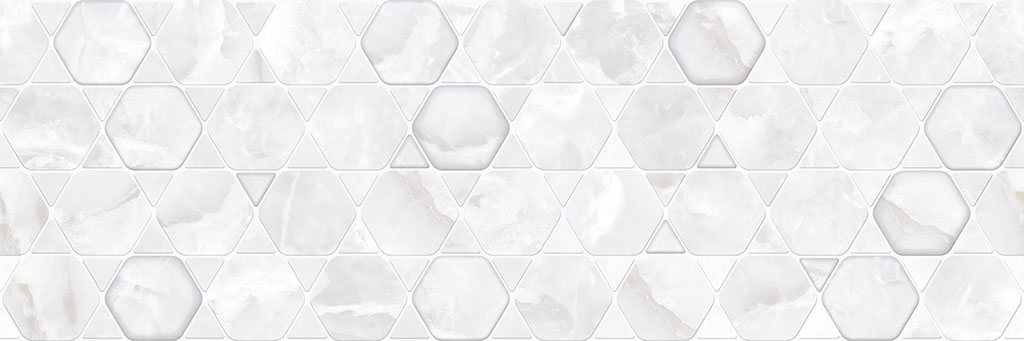 Настенная плитка белая глина  Gravita Onyx Ice Crystals Dec 30*90 Сатинированная для прихожей, кухни и гостиной